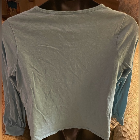 Time & Tru Cute Lightweight Top - Light Turquoise - Size XL - Picture 3 of 7